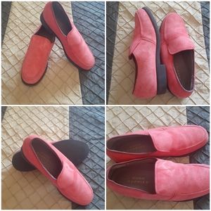 Suede leather shoes for women worn only twice